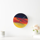 Deutsche Flagge Runde Wanduhr (Zuhause)