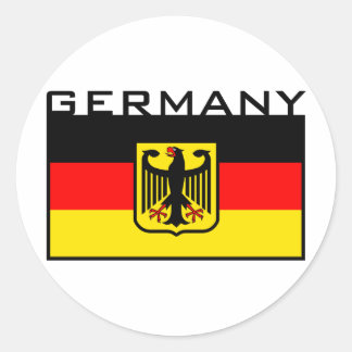 Deutsche Flagge Runder Aufkleber
