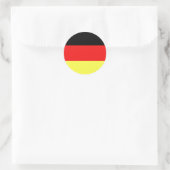 Deutsche Flagge Runder Aufkleber (Tasche)