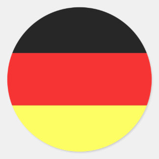 Deutsche Flagge Runder Aufkleber