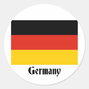 Deutsche Flagge Runder Aufkleber