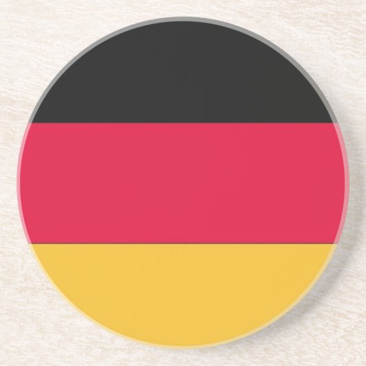 Deutsche Flagge Sandstein Untersetzer (Vorne)