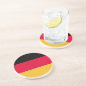 Deutsche Flagge Sandstein Untersetzer (Seite)