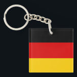 Deutsche Flagge Schlüsselanhänger<br><div class="desc">Deutsche Flagge Schwarzes Gold</div>