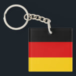Deutsche Flagge Schlüsselanhänger<br><div class="desc">Deutsche Flagge Schwarzes Gold</div>