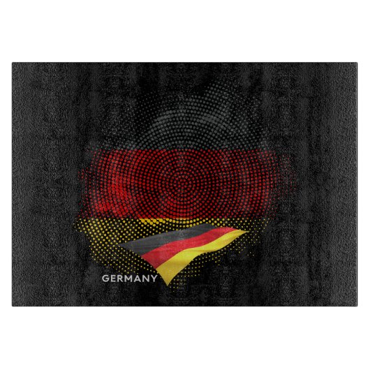Deutsche Flagge Schneidebrett (Vorderseite)