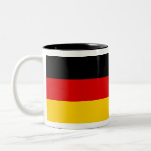 Deutsche Flagge Schwarz Rot Gold Design Zweifarbige Tasse