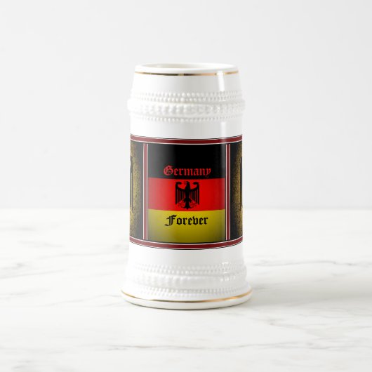 Deutsche Flagge, Schwarzadler, Deutschland für imm Bierglas (Mittel)