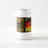 Deutsche Flagge, Schwarzadler, Deutschland Für Imm Bierglas (Vorderseite Links)