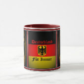 Deutsche Flagge, Schwarzadler, Deutschland Pelz Tasse (Zentrum)