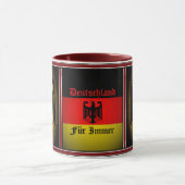 Deutsche Flagge, Schwarzadler, Deutschland Pelz Tasse (Zentrum)