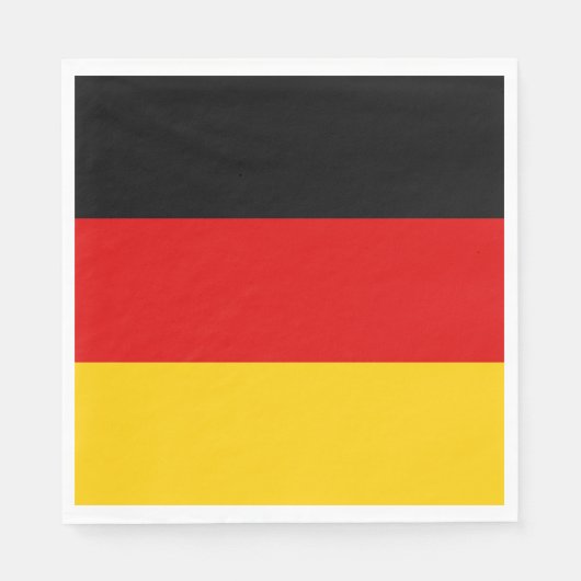 Deutsche Flagge Serviette (Vorderseite)