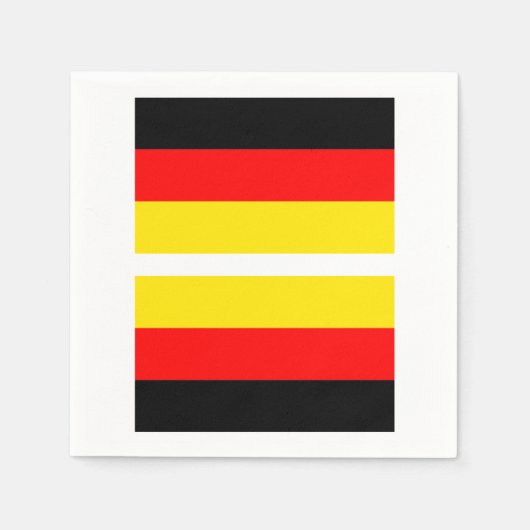 Deutsche Flagge Serviette (Vorderseite)