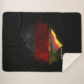 Deutsche Flagge Sherpadecke (Vorderseite (Horizontal))