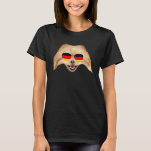 Deutsche Flagge Spitz Dog Deutschland Pocket T-Shirt