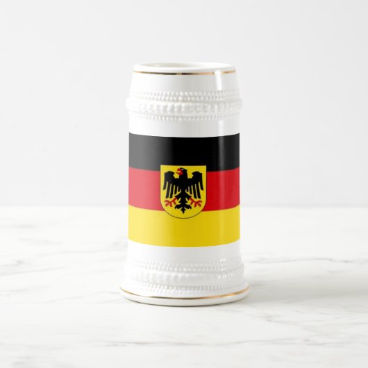 Deutsche Flagge Stein Bierglas (Mittel)