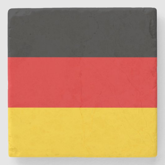 Deutsche Flagge Steinuntersetzer (Vorderseite)