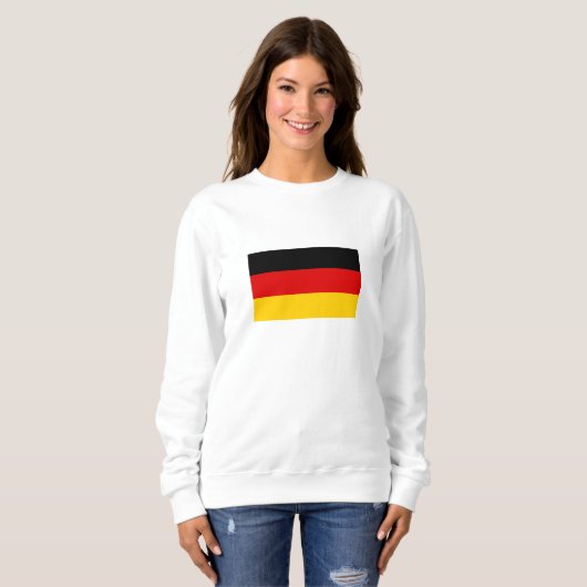 Deutsche Flagge Sweatshirt (Vorne ganz)