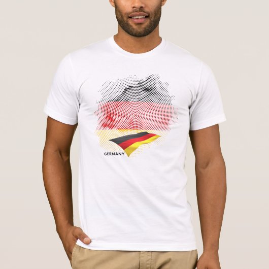 Deutsche Flagge T-Shirt (Vorderseite)