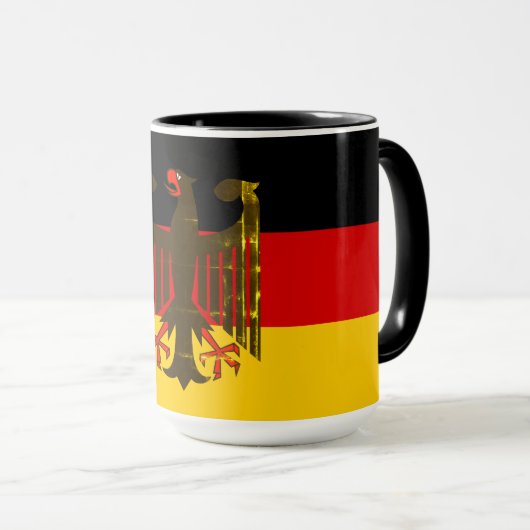 Deutsche Flagge Tasse (VorderseiteRechts)