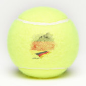 Deutsche Flagge Tennisbälle (Rückseite)