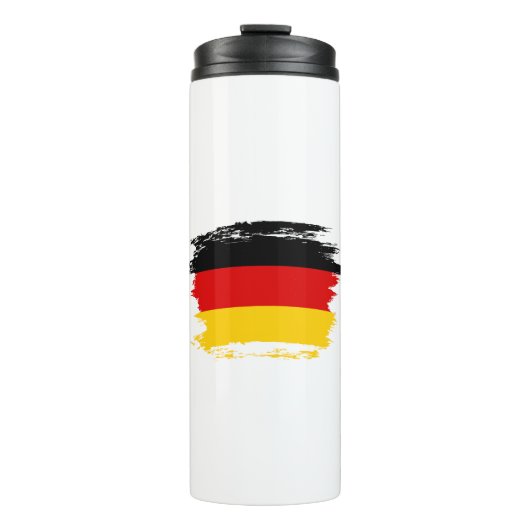 Deutsche Flagge Thermosbecher (Vorderseite)