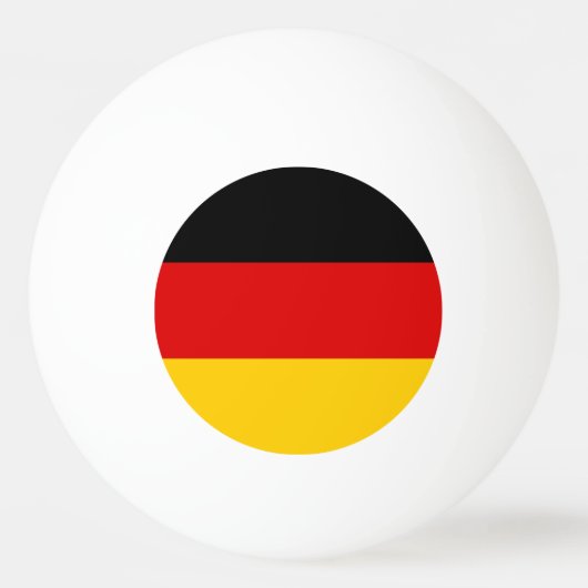 Deutsche Flagge Tischtennisball (Vorderseite)