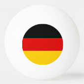 Deutsche Flagge Tischtennisball (Rückseite)
