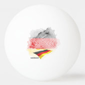 Deutsche Flagge Tischtennisball (Rückseite)
