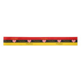 Deutsche Flagge Tricolor Ribbon, Herz, Liebe Deuts Satinband (Vorderseite)
