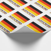 Deutsche Flagge und Deutschland Geschenkpapier (Ecke)