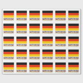 Deutsche Flagge und Deutschland Geschenkpapier (Flach)