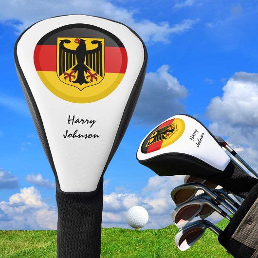 Deutsche Flagge und Mit Monogramm Golf Clubs Golf Headcover