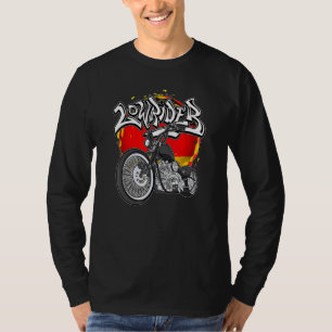 Deutsche Flagge Vicla Deutschland Cholo Motorräder T-Shirt