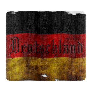 Deutsche Flagge - Vintag Schneidebrett