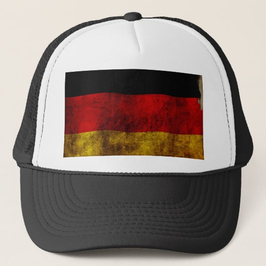 Deutsche Flagge - Vintag Truckerkappe (Vorderseite)