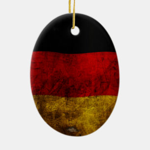 Deutsche Flagge - Vintage Keramikornament