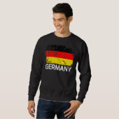Deutsche Flagge Vintage Made In Germany Sweatshirt (Vorne ganz)