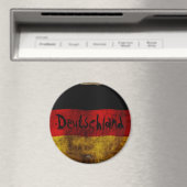 Deutsche Flagge - Vintage... Magnet (In Situ (Geschirrspüler))