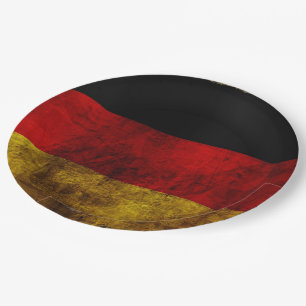 Deutsche Flagge - Vintage... Pappteller