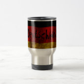 Deutsche Flagge - Vintage... Reisebecher (Mittel)