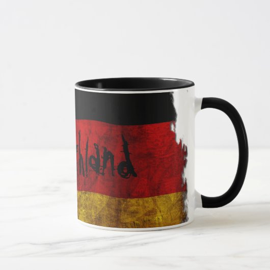 Deutsche Flagge - Vintage... Tasse (Rechts)