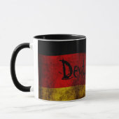 Deutsche Flagge - Vintage... Tasse (Links)