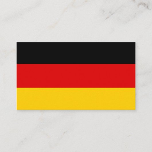 Deutsche Flagge Visitenkarte (Vorderseite)