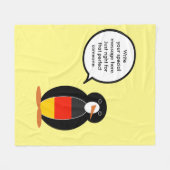 Deutsche Flagge Vortrag von Frau Penguin Personali Fleecedecke (Vorderseite (Horizontal))