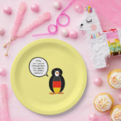 Deutsche Flagge Vortrag von Frau Penguin Personali Pappteller (Party)