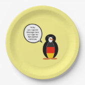 Deutsche Flagge Vortrag von Frau Penguin Personali Pappteller (Vorderseite)