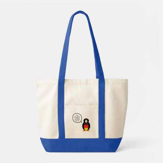 Deutsche Flagge Vortrag von Frau Penguin Personali Tragetasche (Vorne)