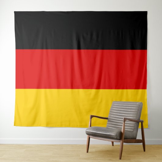 DEUTSCHE FLAGGE WANDTEPPICH (Beispiel (Horizontal))
