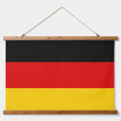 Deutsche Flagge Wandteppich Mit Holzrahmen (Vorderseite)